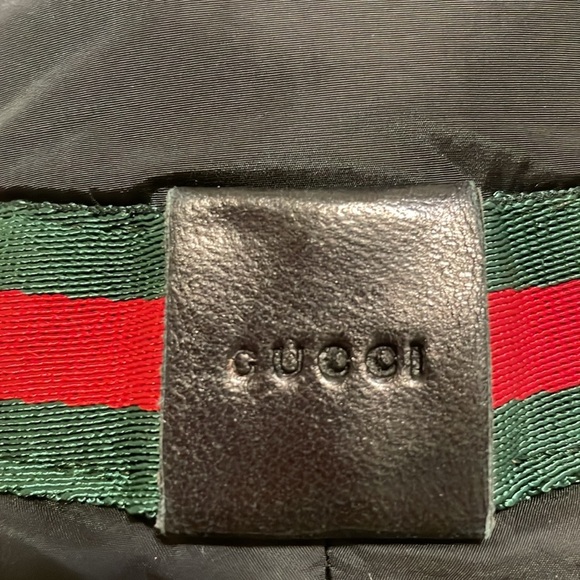 Gucci Nylon Black Hat with Sherry Line - Picture 2 of 8